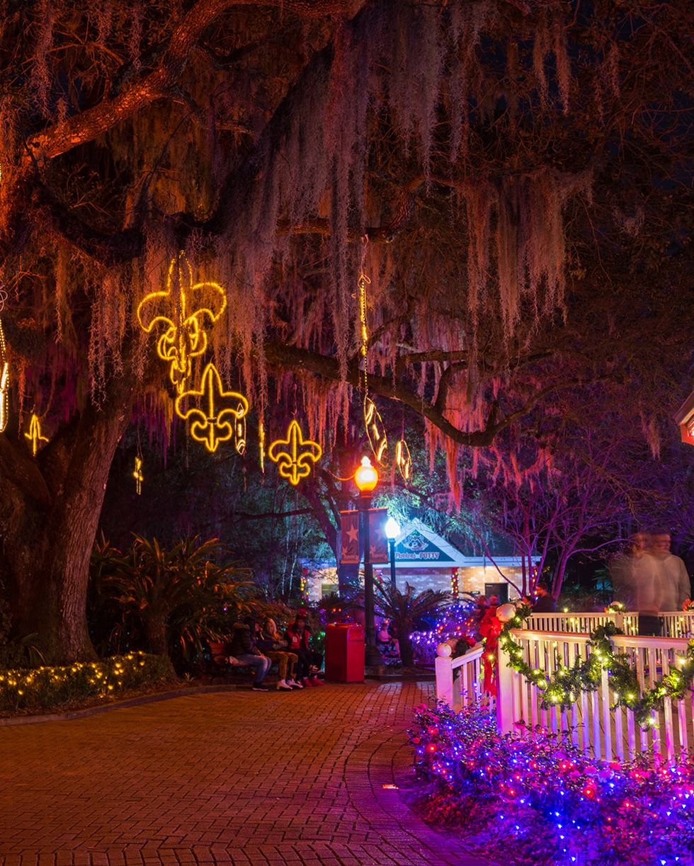 Las mejores exhibiciones de luces navideñas en Nueva Orleans, Luisiana.