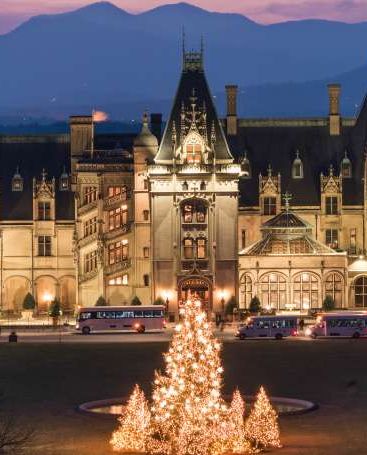 Las mejores exhibiciones de luces navideñas en Asheville, Carolina del Norte.