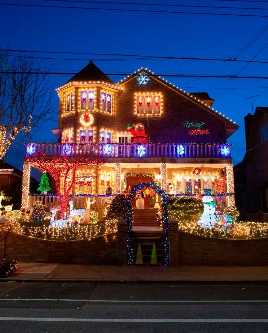 Las mejores exhibiciones de luces navideñas en Brooklyn, Nueva York.